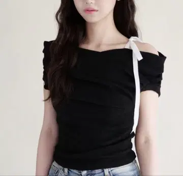 YILON Petit ribbon knit black 블랙
