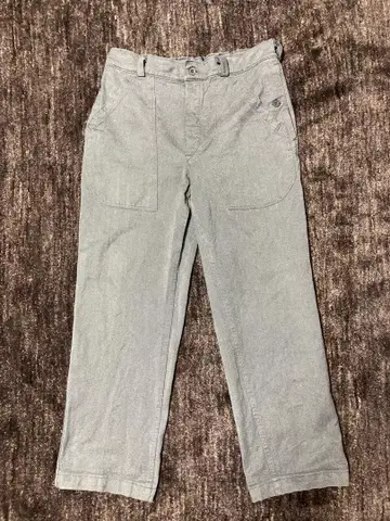 실물 USED 스위스 군 1980년대 후반형 빈티지 데님 워크 팬츠