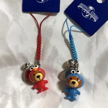 세서미 스트릿 곰 목걸이 스트랩 네츠케 USJ 한정판