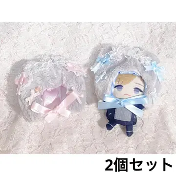 10cm 봉제 의류 인형옷 니지파펫 만주 두건 모자
