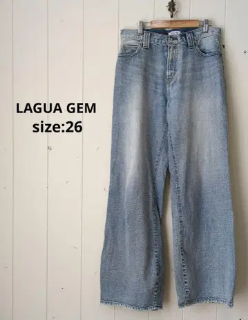 러그 아젬 LAGUA GEM RAPS LOOSEY 데님 26 와이드