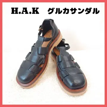 컨디션 최상] 구르카 샌들 블랙 검정 H.A.K