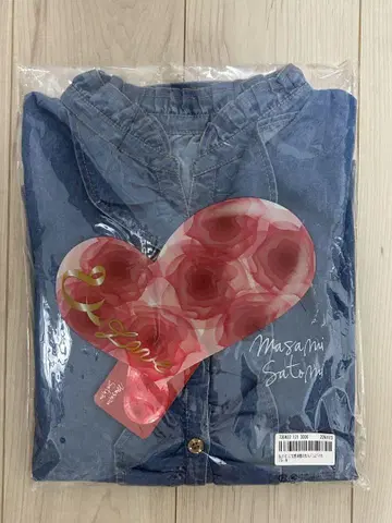 안드러브 프릴이 가득한 성숙한 데님 블라우스 블루 M