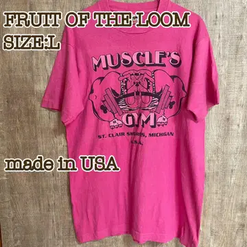 80s FRUIT OF THE LOOM 티셔츠 싱글 스티치 USA제