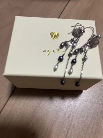 agete 펄 롱 체인 귀걸이