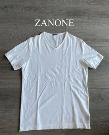 ZANONE 자노네 아이스 코튼 V넥 티셔츠 사이즈 46
