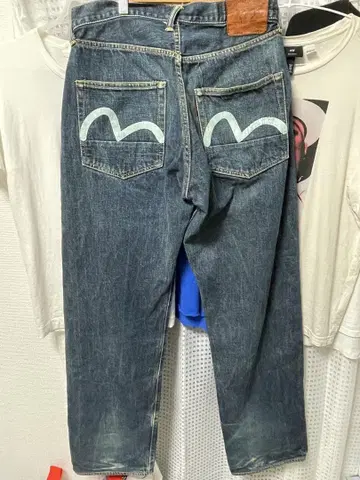 초레어 EVISU 데님 스카이블루 34