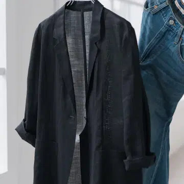 Spick and Span 라미 믹스 시어 자켓