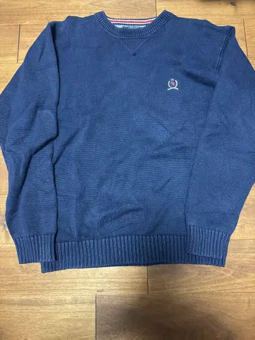 타미힐피거 TOMMY HILFIGER 네이비 니트 스웨터 L