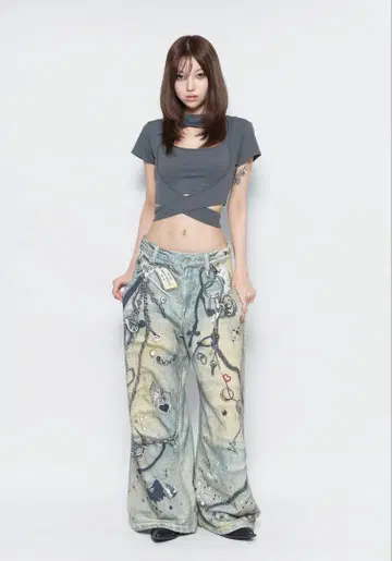 더레드스레드 S 프린트 스웨트1 토이