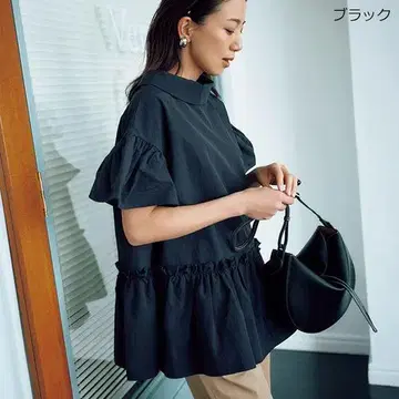 [THREE SQUARE] 2WAY 타프타 블라우스 쓰리 스퀘어