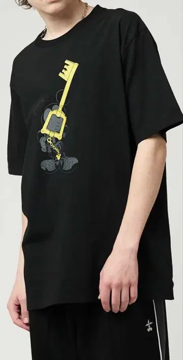 L 그라니프 킹덤하츠 티셔츠 왕 열쇠가 이끄는 마음대로