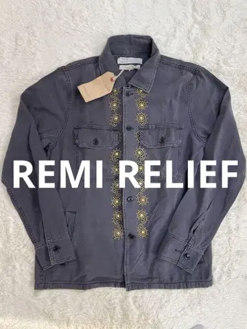 REMI RELIEF MILITARY SHIRT 스터드 셔츠 자수