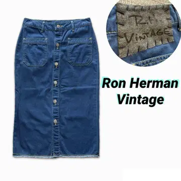 Ron Herman Vintage 론 헤르만 데님 스커트 패치 XS