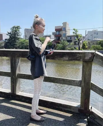 어반 리서치 앰비큐어스 레이스 레깅스