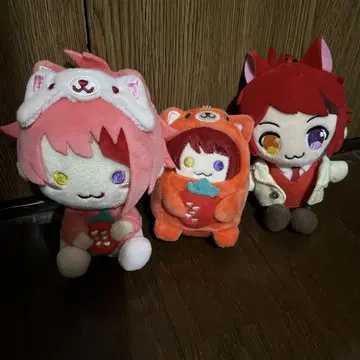 리견 군 봉제 인형 마스코트 3개 세트