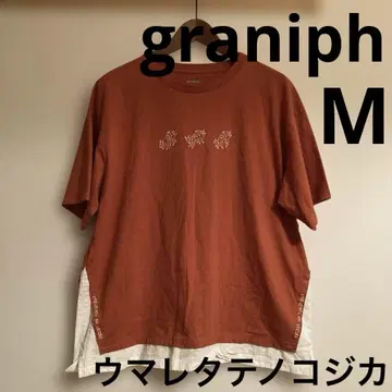 graniph 우마레타테노코지카 반팔 티셔츠 오렌지 M