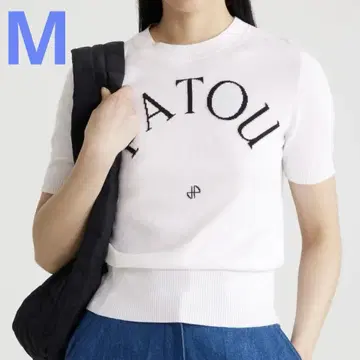 새상품 PATOU 반팔 니트 화이트 M
