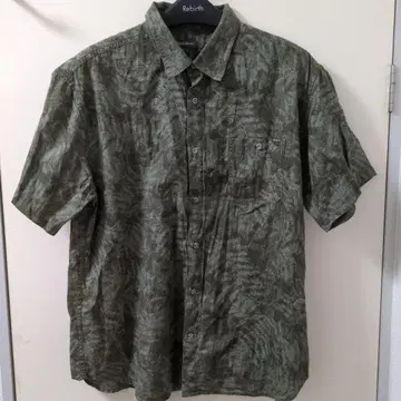 Eddie Bauer 반팔 셔츠 XL 올리브 그린 새상품급