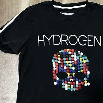HYDROGEN 하이드로겐 컬러풀 스컬 티셔츠 M