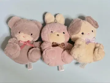 그 당시의 친구 봉제 인형 곰, 토끼, 강아지