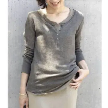 새상품급 Deuxieme Classe WAFFLE 롱 T