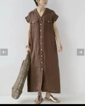 저널 스탠다드 리룸 린넨 원피스