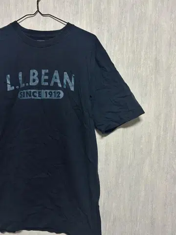 L.L.BEAN 티셔츠 네이비 시티 계열 로고 티셔츠