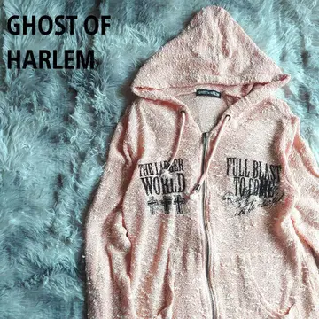 GHOST OF HARLEM 고스트 오브 할렘 더블 지퍼 긴팔 후드티