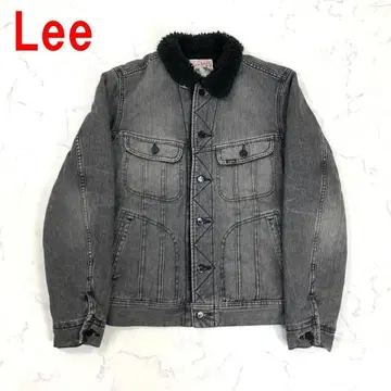 A5010 Lee 데님 자켓 데님 자켓 보아 안감 면 블랙 그레이 M