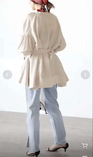 VERMEIL par iena 스퀘어 헴 셔츠 베이지