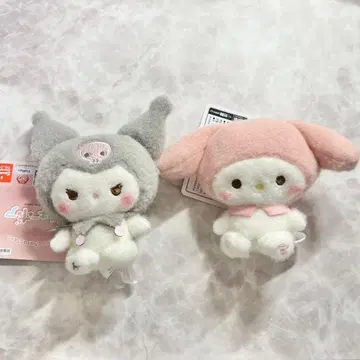 마이멜로디 쿠로미 밀키 보아 봉제 인형 멜로쿠로