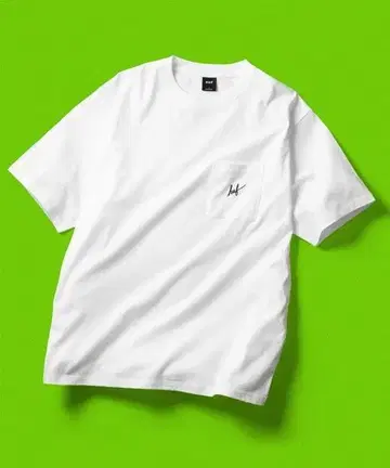 SCRIPT POCKET TEE HUF 티셔츠 반팔 하프 L 화이트