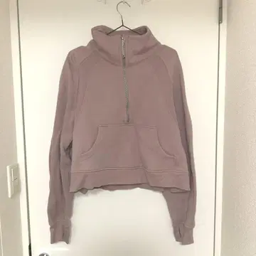 Lululemon 스쿠버 하프 지퍼 맨투맨 M/L 핑크