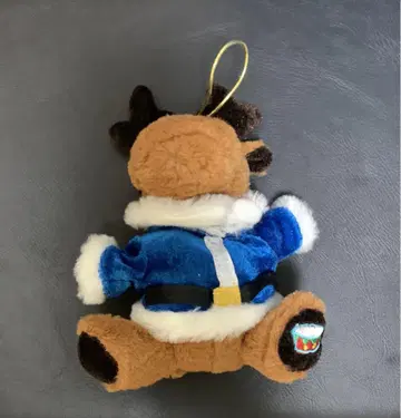 루돌프 봉제 인형 파랑 코트 약 15cm