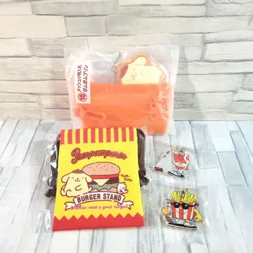산리오 폼폼푸딩 콜라보 햄버거 굿즈 새상품 콜라 감자