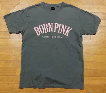 BLACKPINK BORN PINK 티셔츠 M 사이즈 그레이 로고