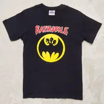 BATMOBILE 밴딩 티셔츠 블랙 헤비 웨이트