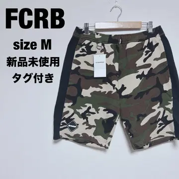 FCRB 카모 무늬 맨투맨 하프 팬츠 숏팬츠 M 미사용 새상품