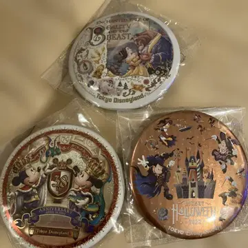 디즈니랜드 씨 캔뱃지 3개 세트