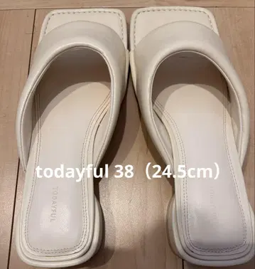 투데이풀 스퀘어 패딩 샌들 38 24.5cm