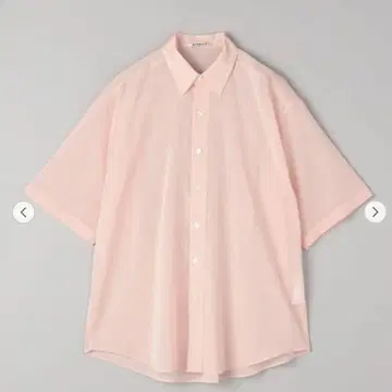 AURALEE HARD TWIST FINX ORGANDY 반팔 핑크 5