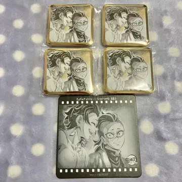 귀멸의 칼날 다이닝 기둥 연습 편 코스터 스퀘어 캔뱃지 시나즈가와 겐야