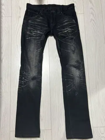 토네이도 마트 일본제 데미지 가공 플레어 데님 청바지 부츠 컷