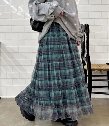 CIAOPANIC 차오패닉 튤 티어드 벌룬 스커트
