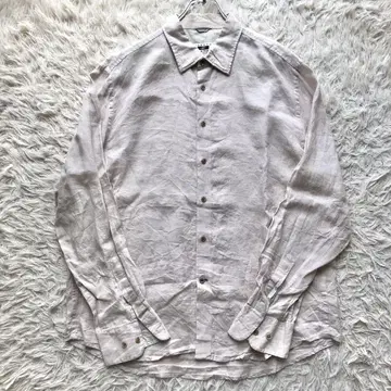 초레어 사이즈 XL 린넨 100% 조셉 아부드 셔츠 베이지 썸머