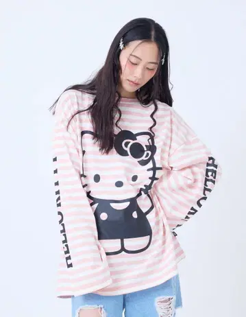 HELLO KITTY x little sunny bite 롱 T