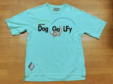 GALFY GALFY 도코모 패러디 티셔츠 중형견 민트 블루 L