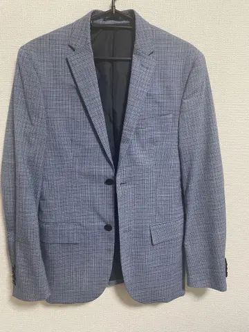 H&M 슬림핏 체크 무늬 테일러드 자켓 새상품