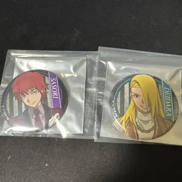 NARUTO 전갈 데이다라 캔뱃지 2개 세트